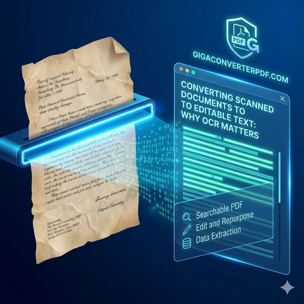 Converting Scanned Documents to Editable Text: Why OCR Matters