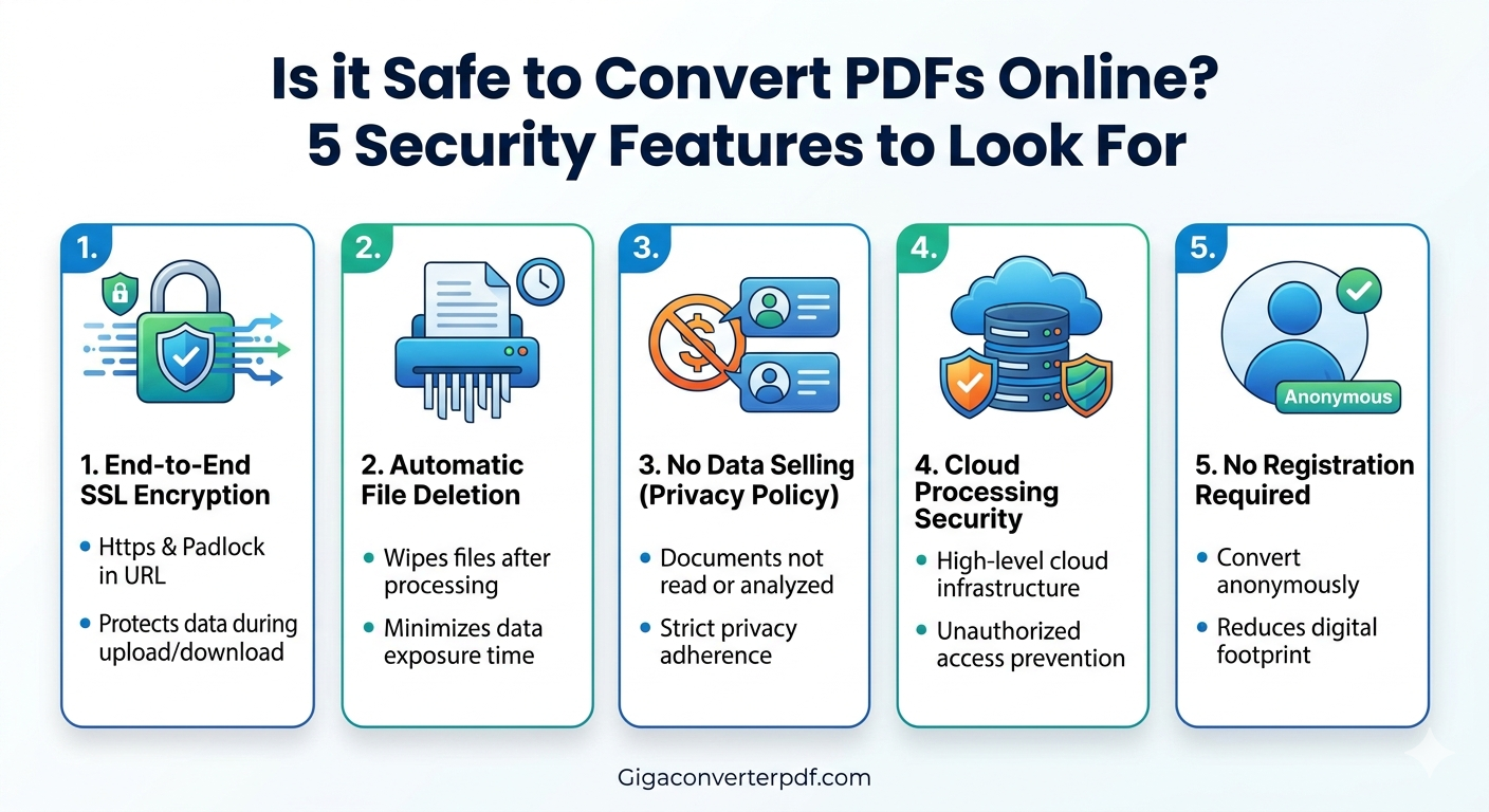 ​Is it Safe to Convert PDFs Online? 5 Security Features to Look For